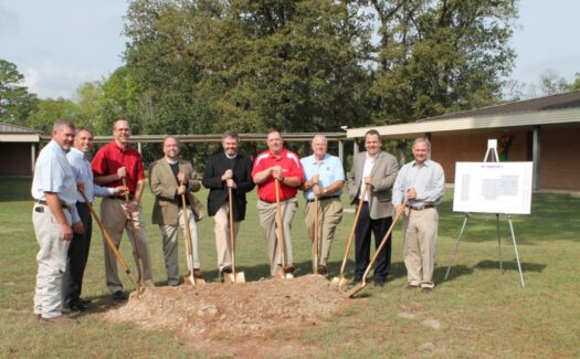 Dr. Jeff Glass and Lufkin Dignitaries Hold Groundbreaking for St. Cyprian’s Episcopal School